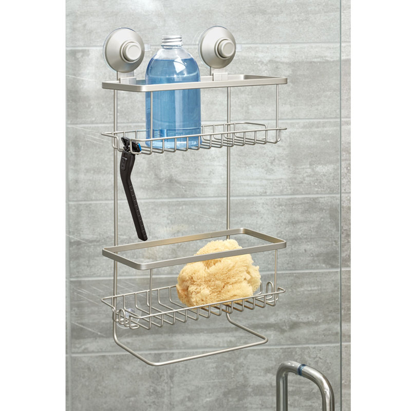 iDesign Everett Push Lock Suction Shower Caddy & Reviews Wayfair